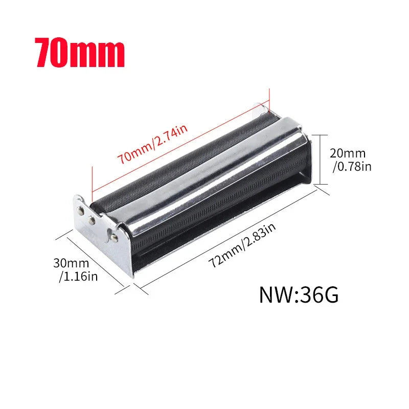 Máquina de llenado de rodillos Manual para tabaco, Material metálico, 70/78/110mm de longitud, máquina rodante para cigarrillos, accesorios para humo, dispositivos geniales