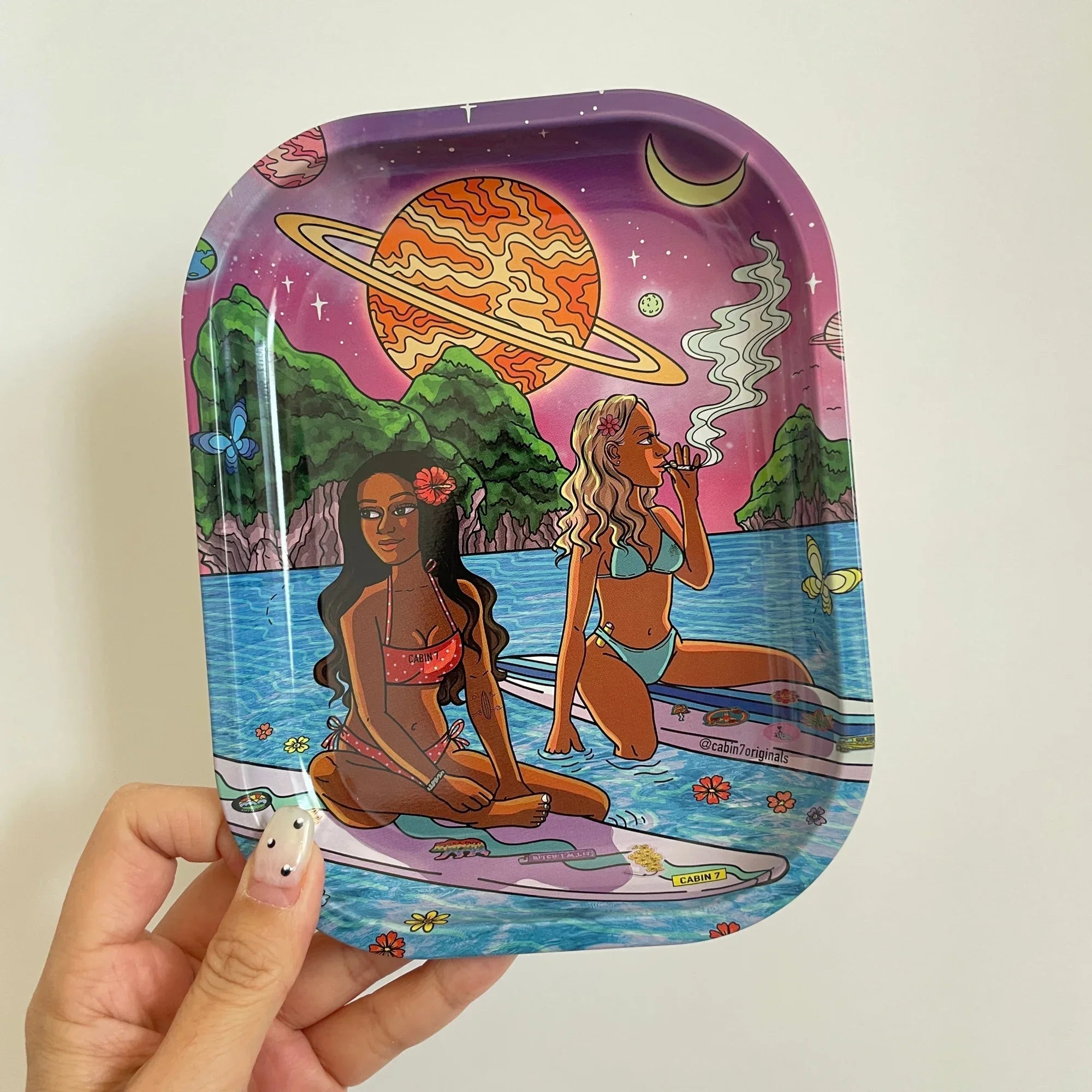 7x5.5inch Rolling Tray Portable Tobacco Smoke Accessories